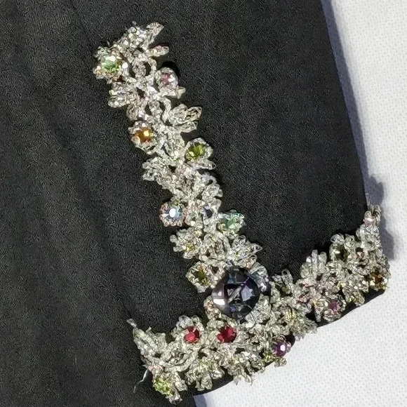 Maurice Antaya Sakowitz custom Women's Suit w Skirt elaborate bead trim - Picture 10 of 10